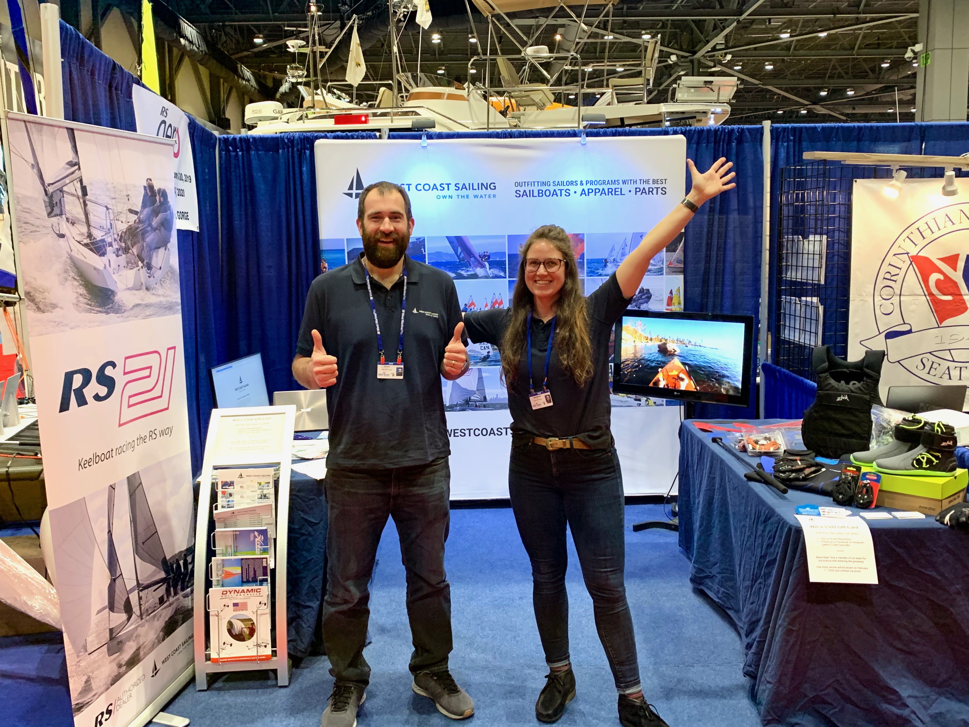 Chris and Jeanette at the Seattle Boat Show