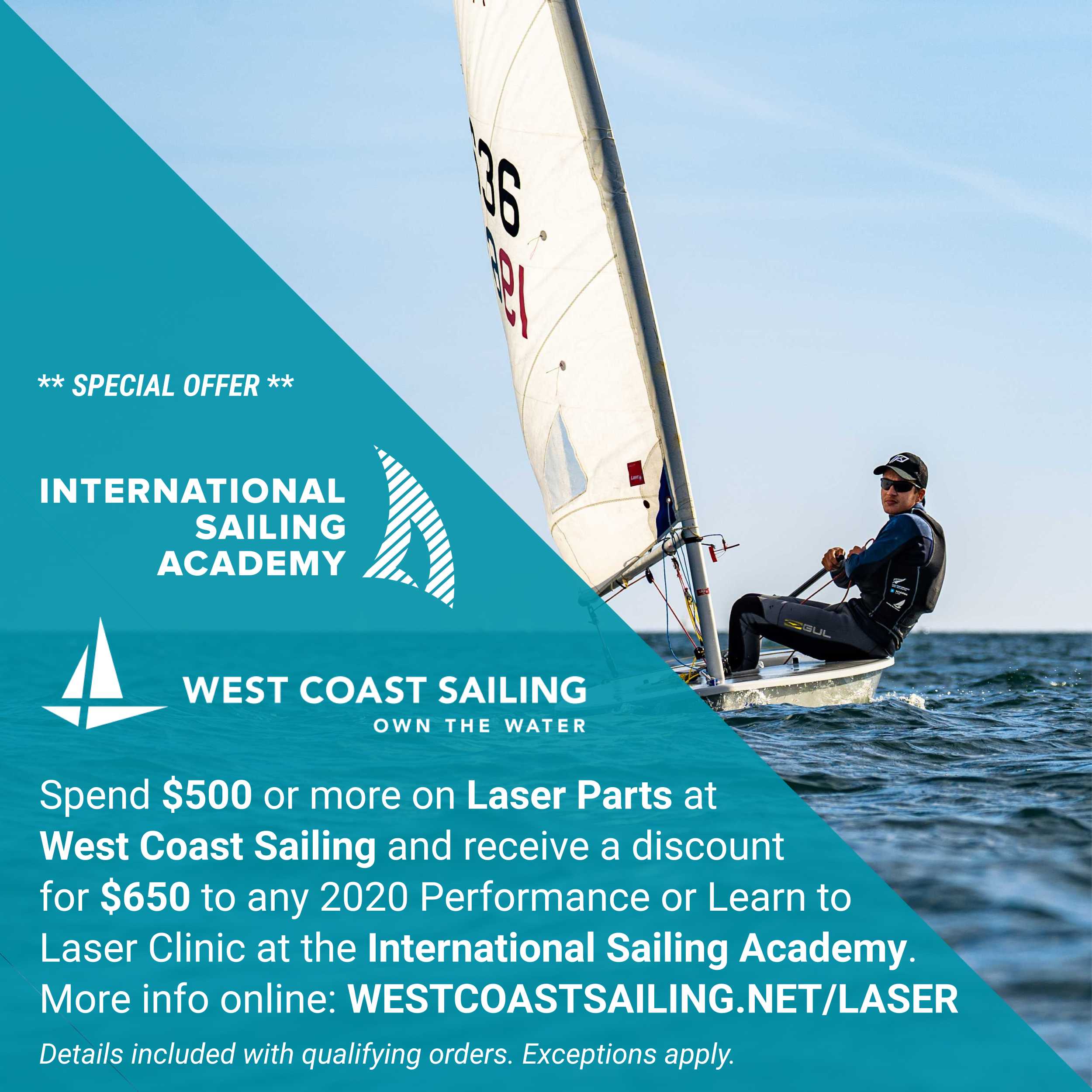 Save $650 on an International Sailing Academy Laser Clinic